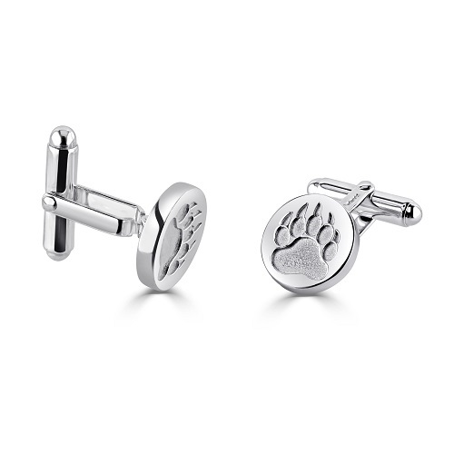 Bear Paw Sterling Silver Cufflinks